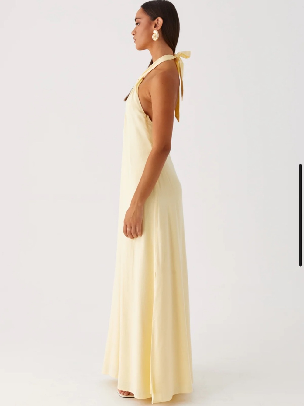 Peppermayo Golden Child Linen Yellow Maxi Dress - Picture 4 of 6